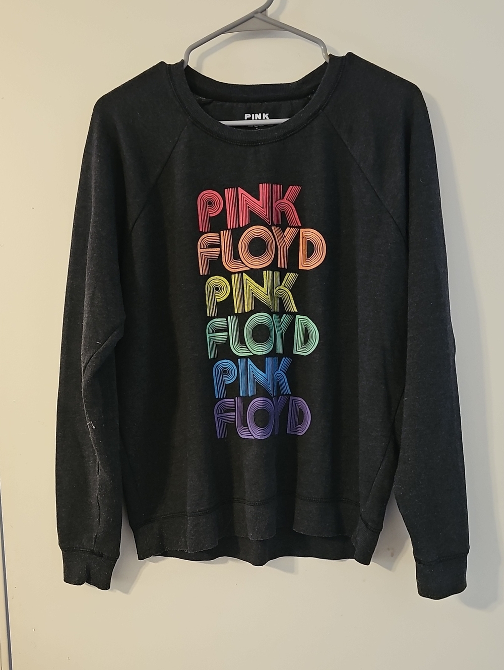 Pink Floyd by Lucky Brand Sweatshirt Dark Charcoal Gray Women's Size Large